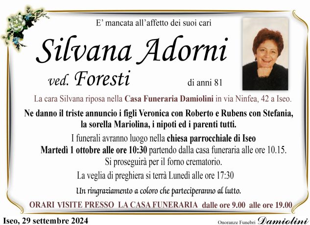 Sig.ra Silvana Adorni