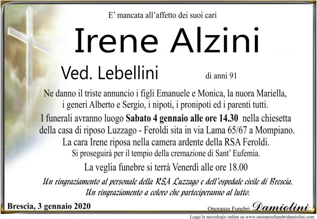 Sig.ra Irene Alzini