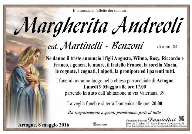 Sig.ra Margherita Andreoli