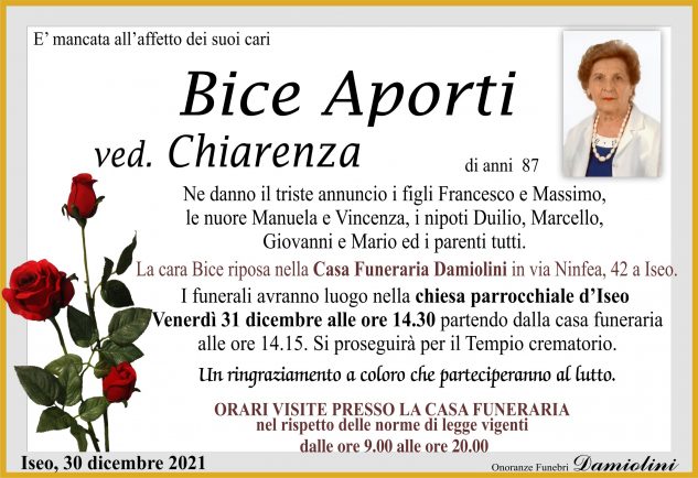 Sig.ra Bice Aporti