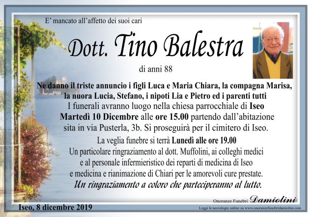 Dott. Tino Balestra