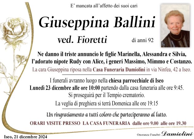 Sig.ra Giuseppina Ballini