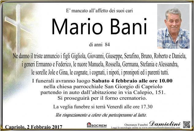 Sig. Mario Bani