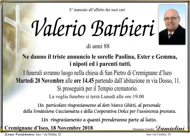 Sig. Valerio Barbieri