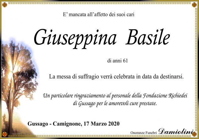 Sig.ra Giuseppina Basile