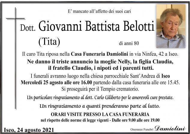 Sig. Giovanni Battista Belotti