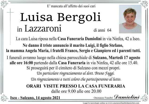 Sig.ra Luisa Bergoli