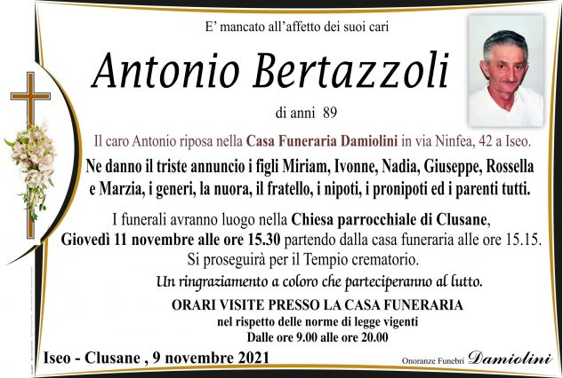 Sig. Antonio Bertazzoli