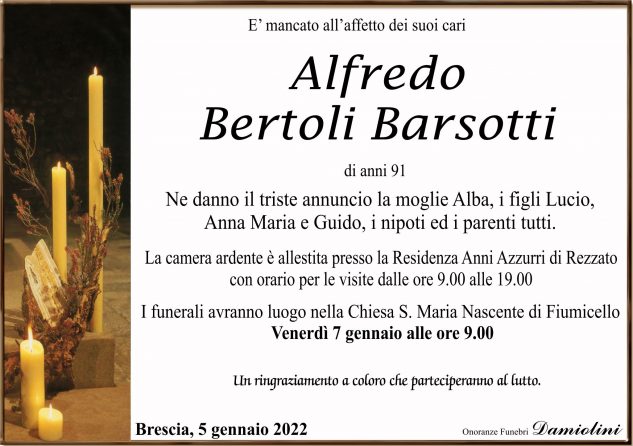 Sig. Alfredo Bertoli Barsotti