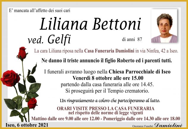 Sig.ra Liliana Bettoni