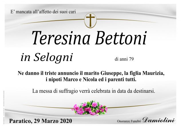 Sig.ra Teresina Bettoni