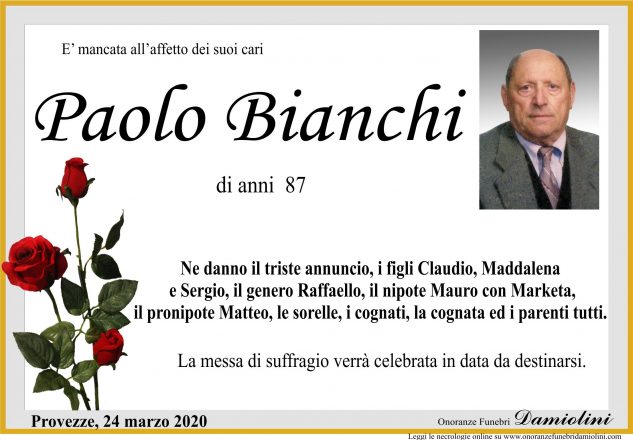 Sig. Paolo Bianchi