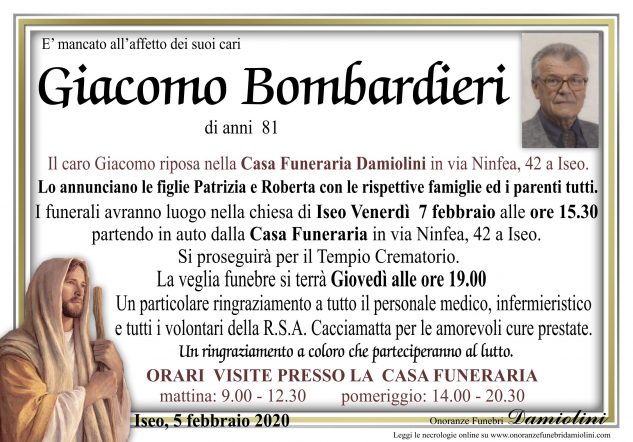 Sig. Giacomo Bombardieri