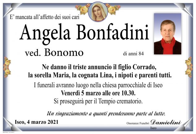 Sig.ra Angela Bonfadini