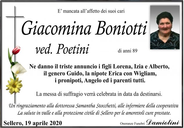 Sig.ra Giacomina Boniotti