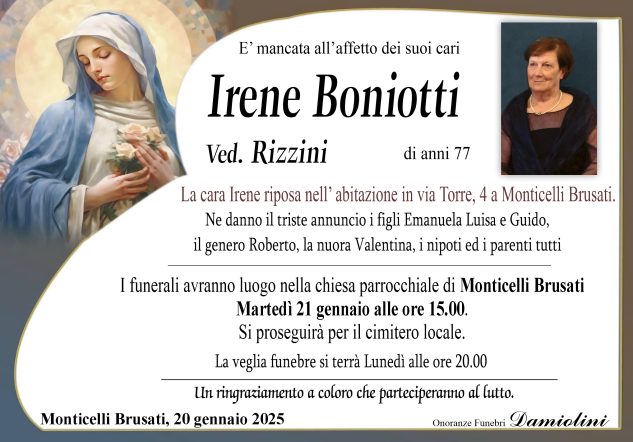 Sig.ra Irene Boniotti