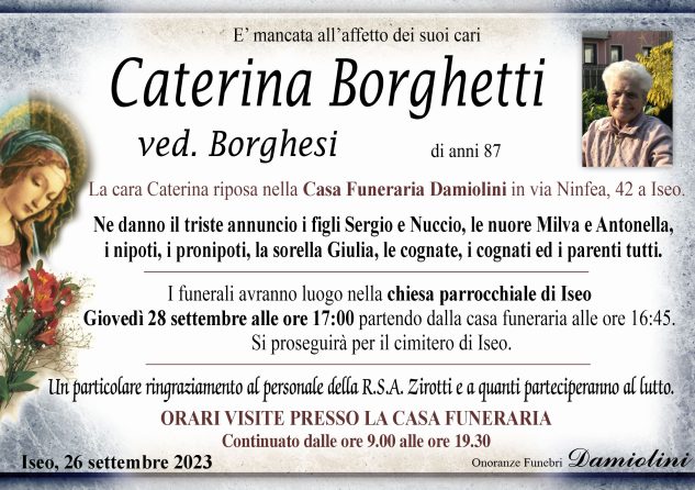 Sig.ra Caterina Borghetti