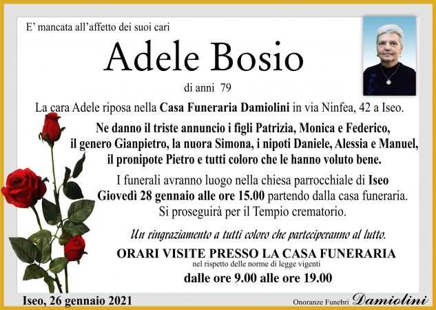 Sig.ra Adele Bosio