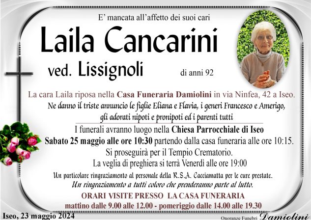 Sig.ra Laila Cancarini