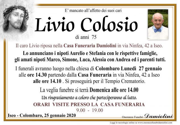 Sig. Livio Colosio