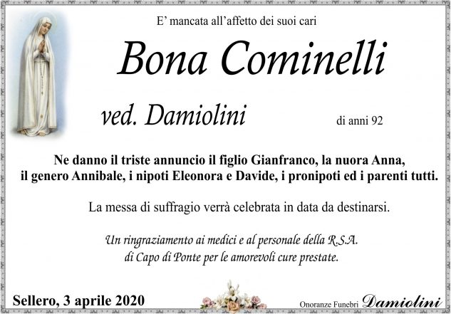 Sig.ra Bona Cominelli