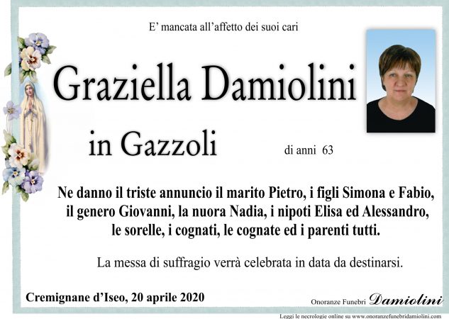 Sig.ra Graziella Damiolini