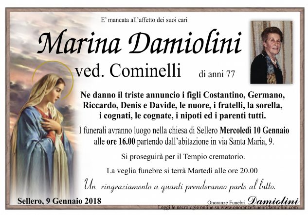 Sig.ra Marina Damiolini