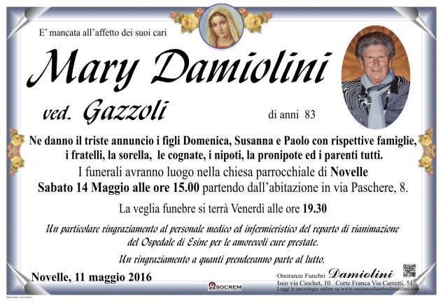 Sig.ra Mary Damiolini