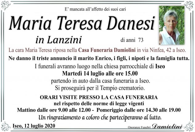 Sig.ra Maria Teresa Danesi