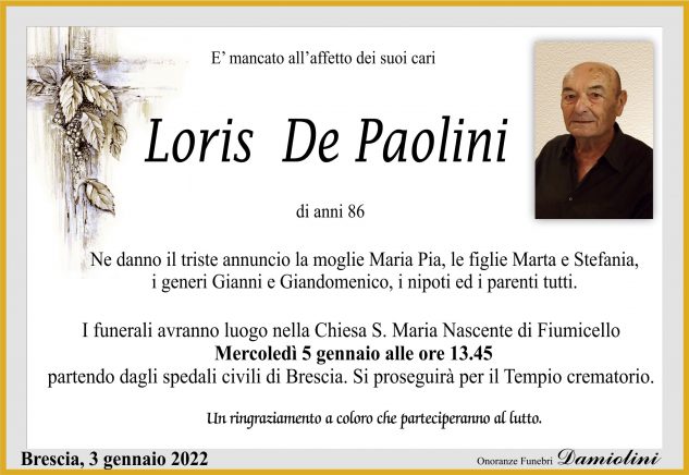 Sig. Loris De Paolini