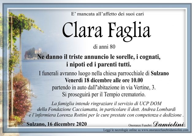 Sig.ra Clara Faglia