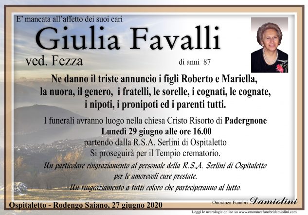 Sig.ra Giulia Favalli