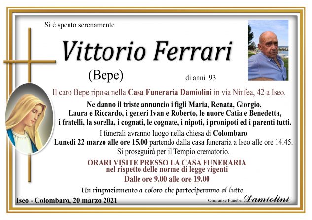 Sig. Vittorio Ferrari