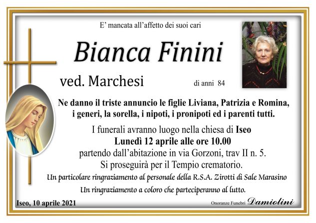 Sig.ra Bianca Finini