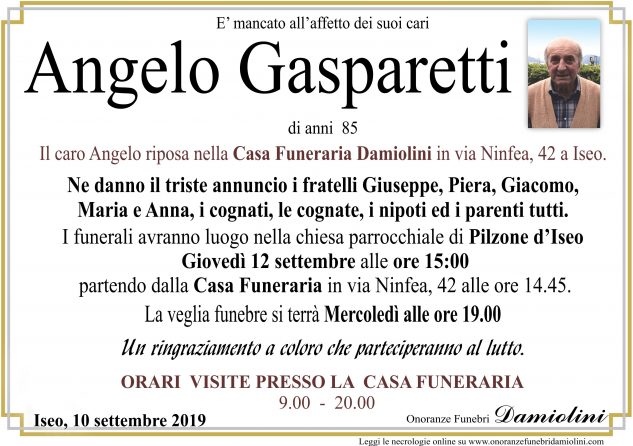 Sig. Angelo Gasparetti