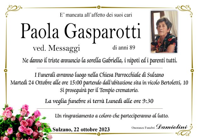 Sig.ra Paola Gasparotti