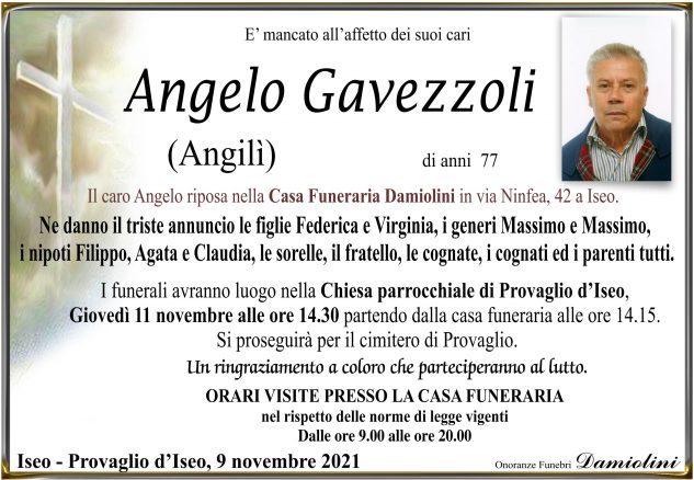 Sig. Angelo Gavezzoli