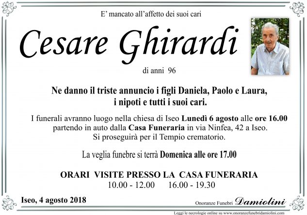 Sig. Cesare Ghirardi