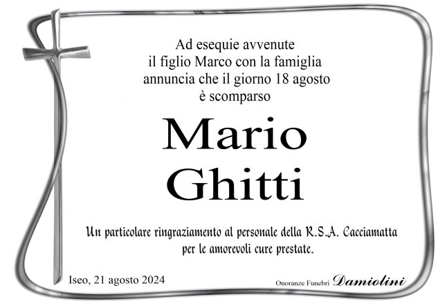 Sig. Mario  Ghitti