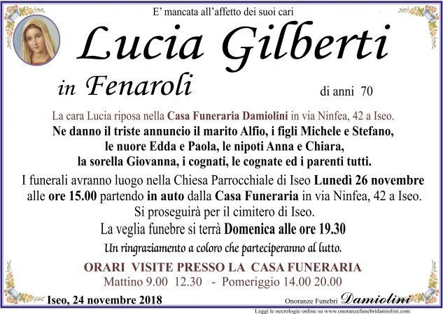 Sig.ra Lucia Gilberti