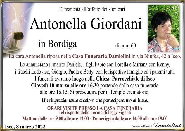 Sig.ra Antonella Giordani