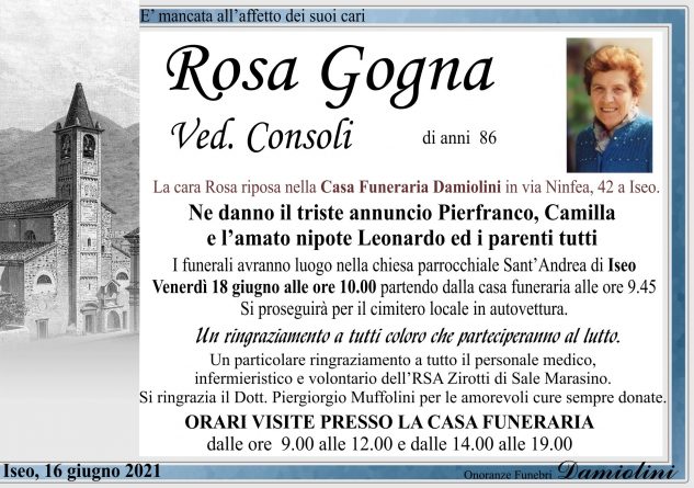 Sig.ra Rosa Gogna