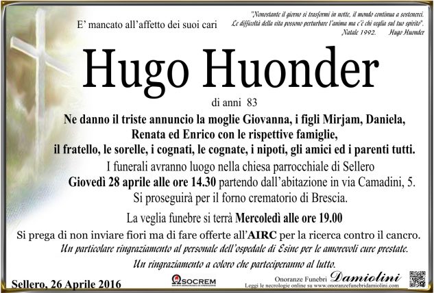 Sig. Hugo Huonder