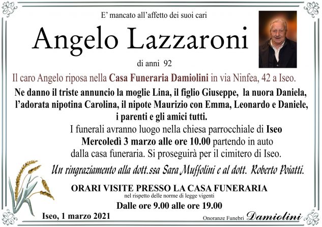 Sig. Angelo Lazzaroni