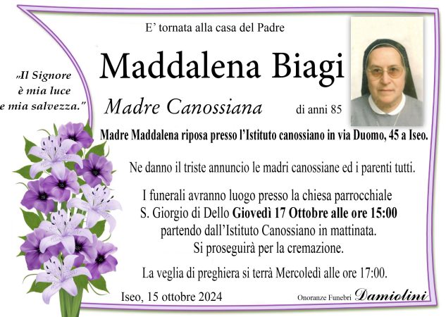 Madre Maddalena Biagi