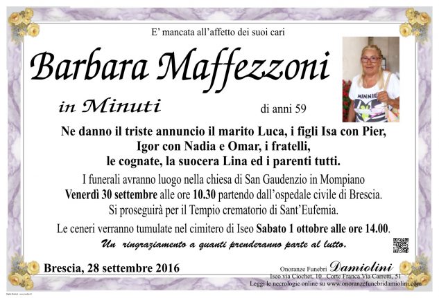 Sig.ra Barbara Maffezzoni