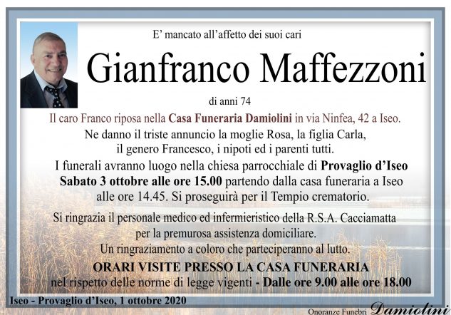 Sig. Gianfranco Maffezzoni