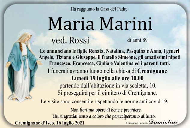 Sig.ra Maria Marini