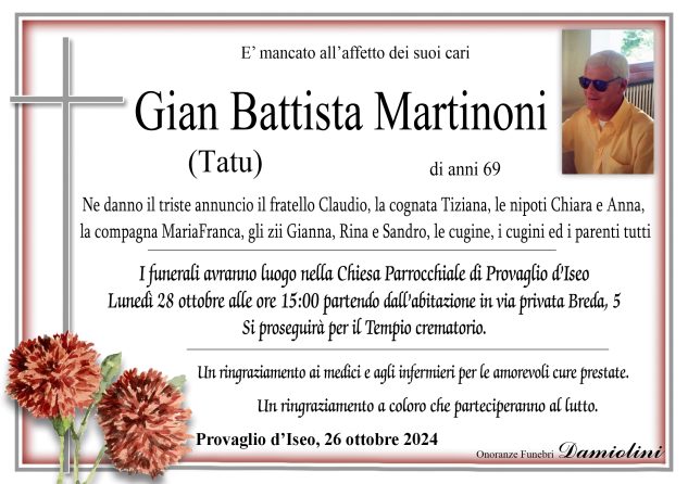 Sig. Gian Battista Martinoni