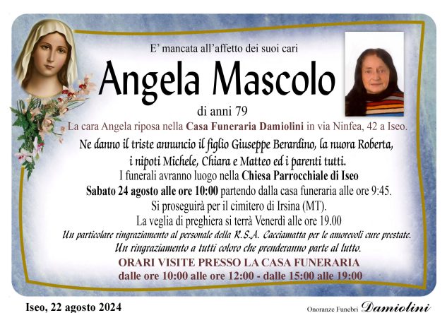 Sig.ra Angela Mascolo